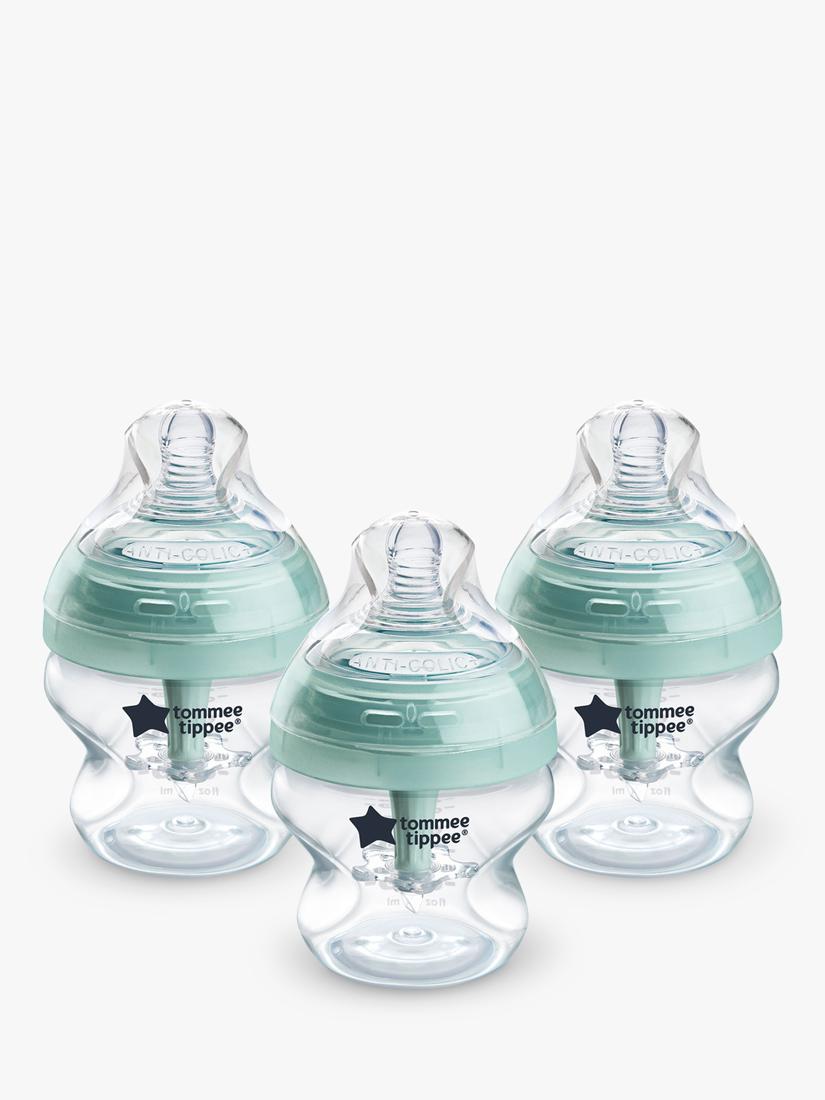 Tommee Tippee Advanced Anti-Colic Baby Bottles with Slow Flow Teats Pack of 3 150ml (British brand)
