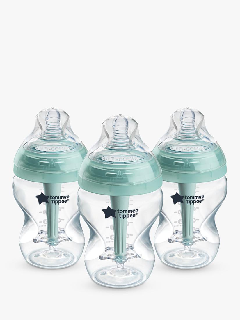 Tommee Tippee Advanced Anti-Colic Baby Bottles with Slow Flow Teats Pack of 3 260ml (British brand)