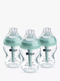 Tommee Tippee Advanced Anti-Colic Baby Bottles with Slow Flow Breast Like Teats, Pack of 3, 260ml