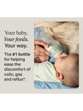 Tommee Tippee Advanced Anti-Colic Baby Bottles with Slow Flow Teats Pack of 3 260ml (British brand)