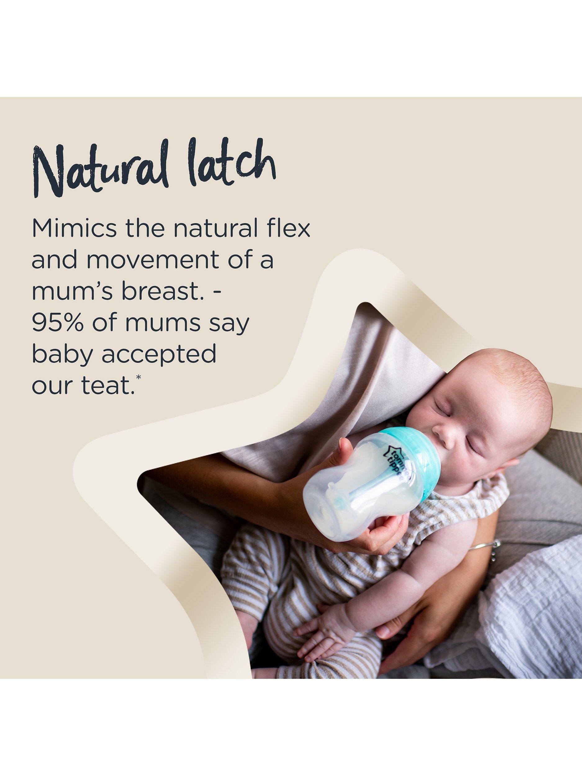 Tommee Tippee Advanced Anti-Colic Baby Bottles with Slow Flow Teats Pack of 3 260ml (British brand)
