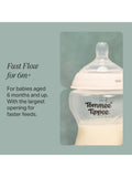 Tommee Tippee anti-colic fast flow silicone baby bottle teats pack of 2 (British brand)