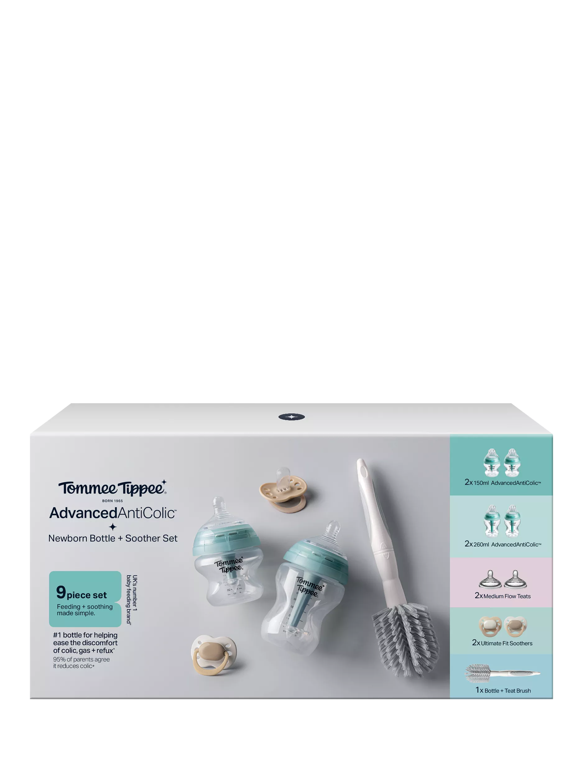 Tommee Tippee Advanced Anti-Colic Baby Bottle Newborn Starter Kit (British brand)