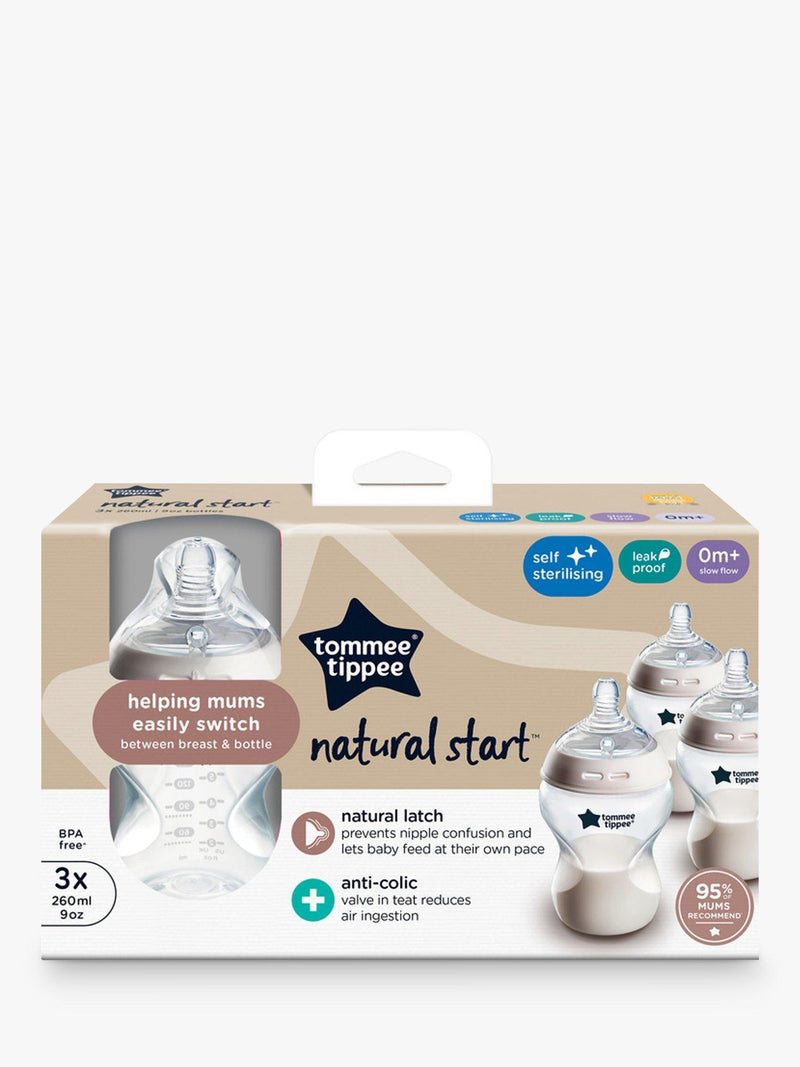 Tommee Tippee baby bottle with slow flow teats 260ml (British brand)