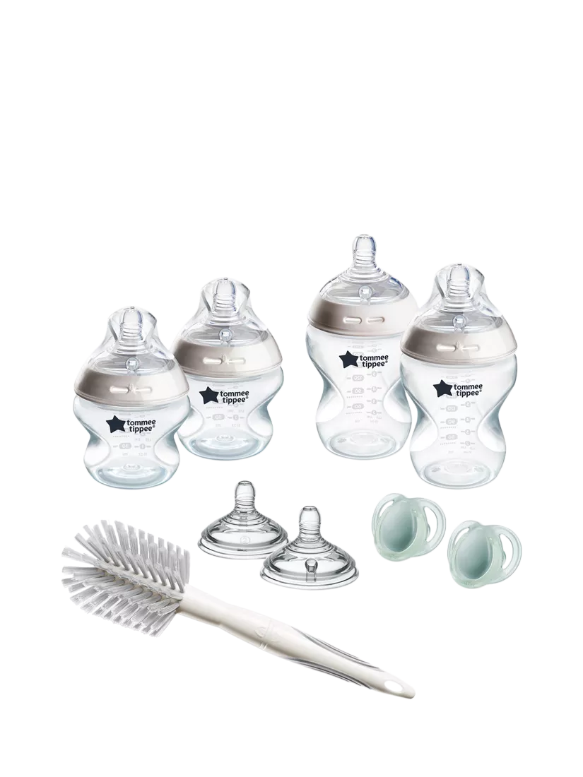 Tommee Tippee Natural Start baby bottle kit Muted with 150ml and 260ml bottles (British brand)