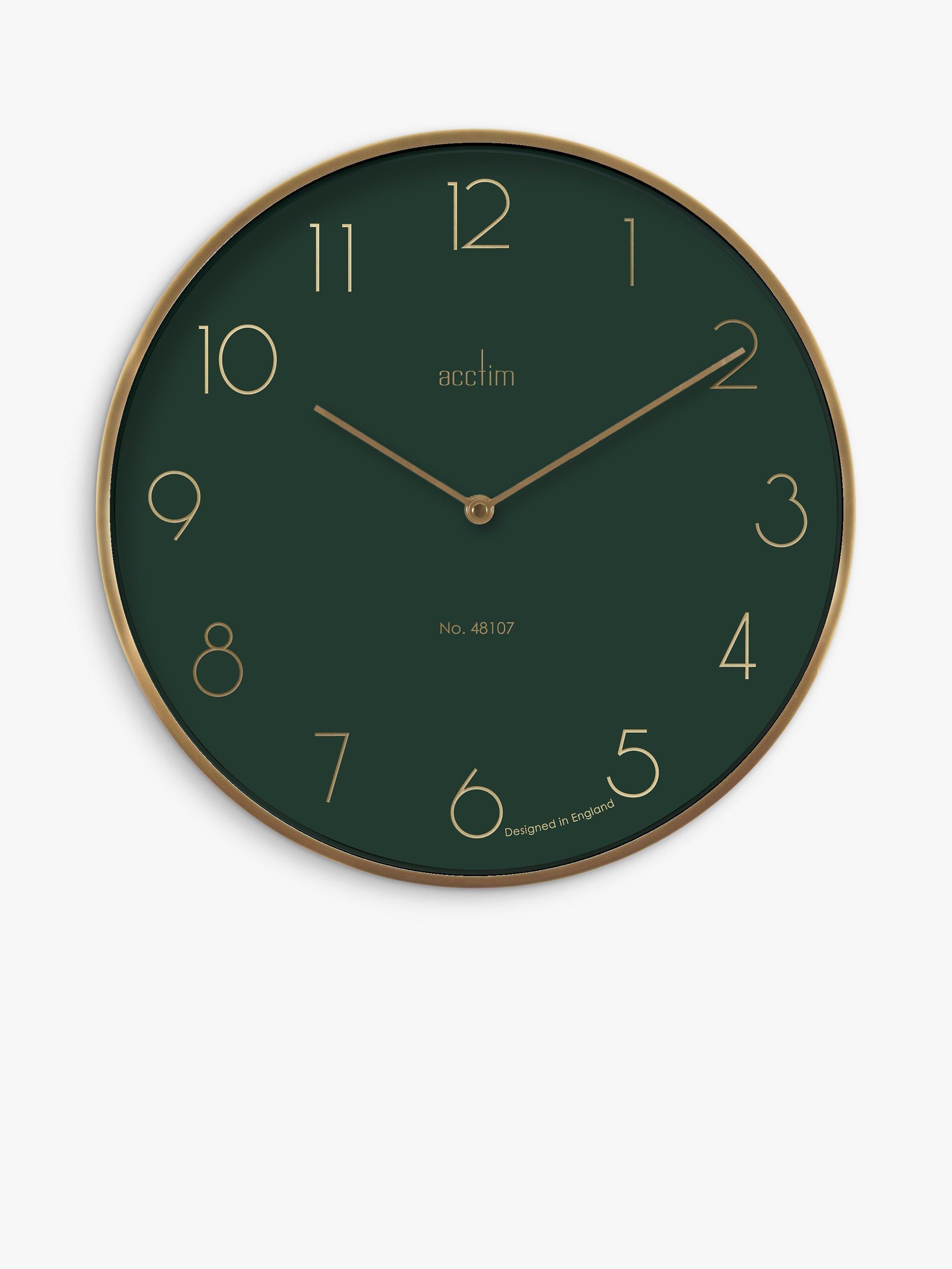 Acctim Madison wall clock Urban Jungle/Gold 35cm - British product