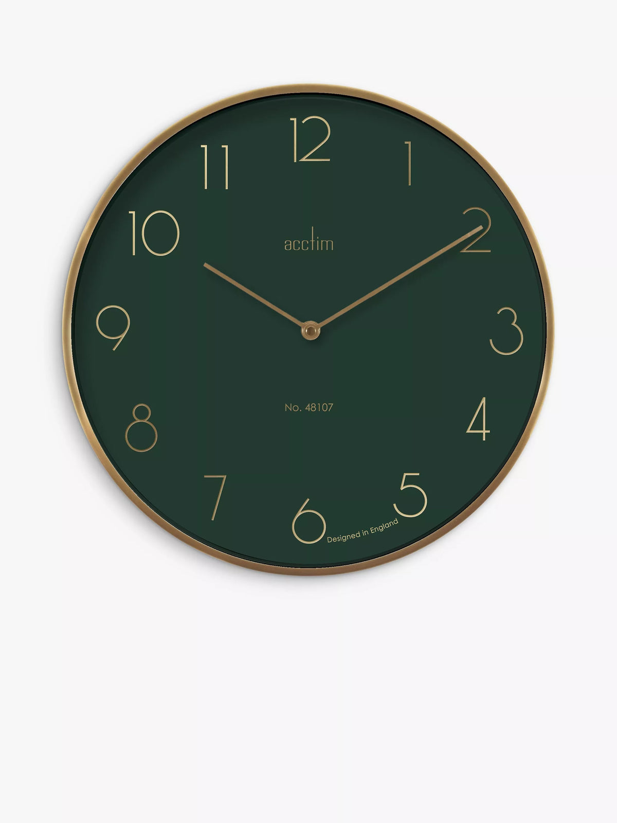 Acctim Madison wall clock Urban Jungle/Gold 35cm - British product