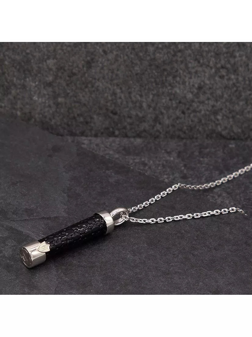 Hoxton London men's leather pendant necklace, UK version
