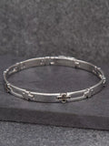 Hoxton London cross link sapphire bracelet, imported from the UK