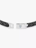 Hoxton London oxidised bar link bracelet sterling silver (British brand)