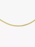 IBB 9ct gold diamond cut curb chain 51cm (British brand)