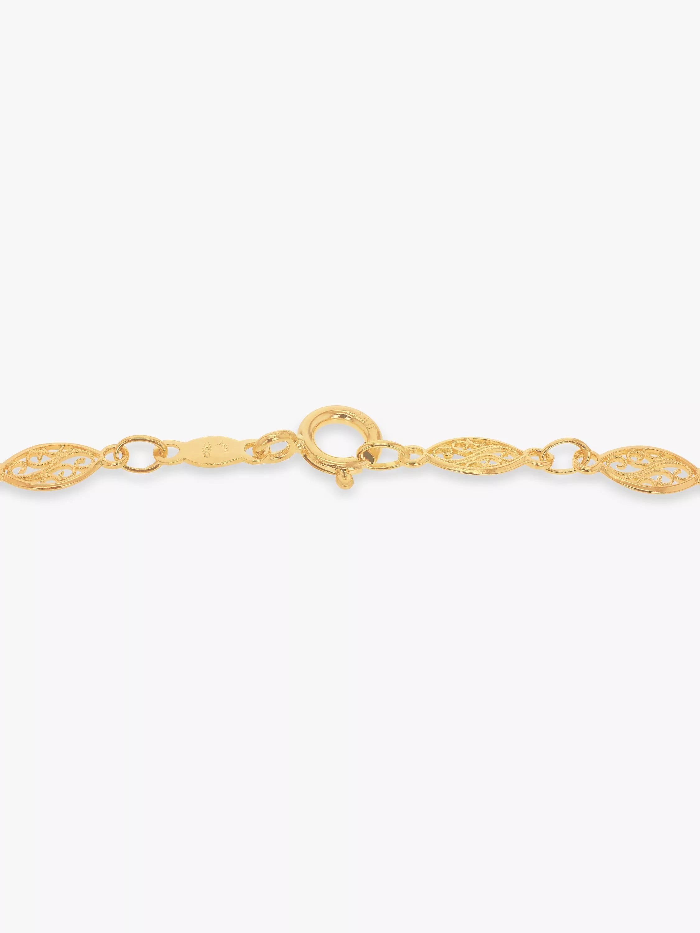 IBB filigree oval chain bracelet 18cm, UK version
