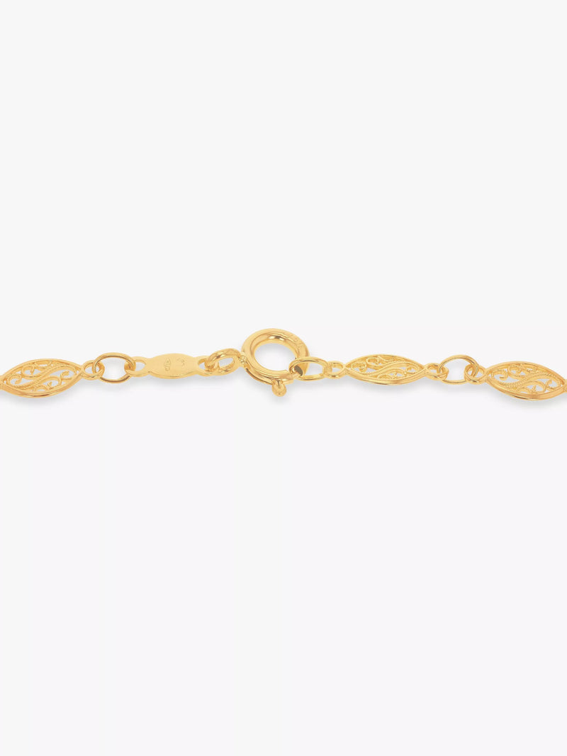 IBB filigree oval chain bracelet 18cm, UK version