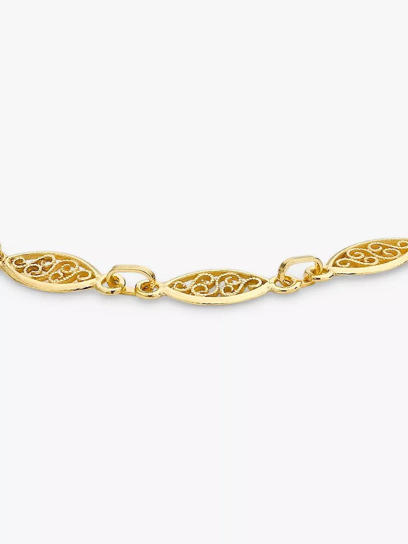 IBB filigree oval chain bracelet 18cm, UK version