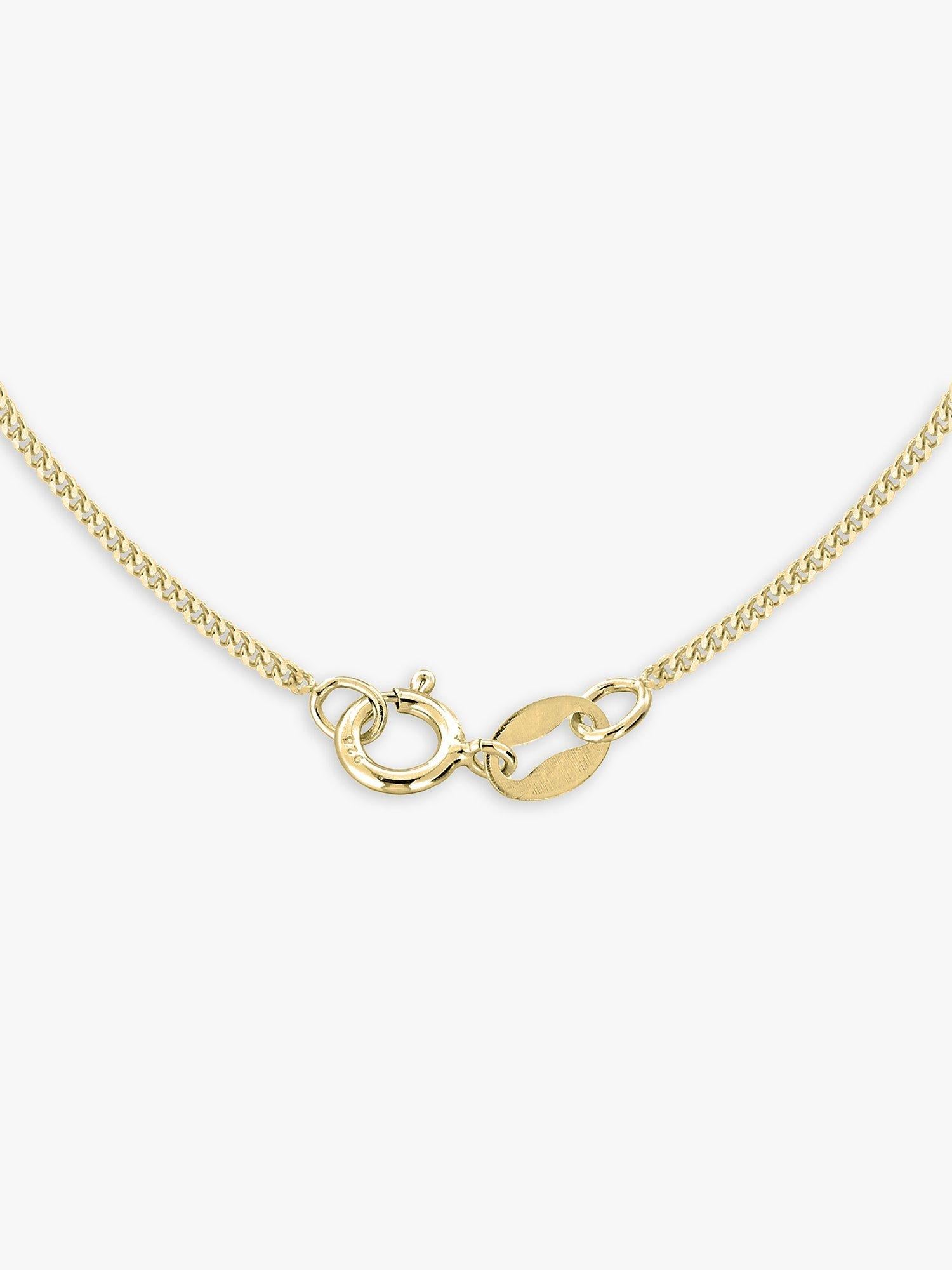 IBB 9ct gold St Christopher pendant necklace 51cm chain (British brand)