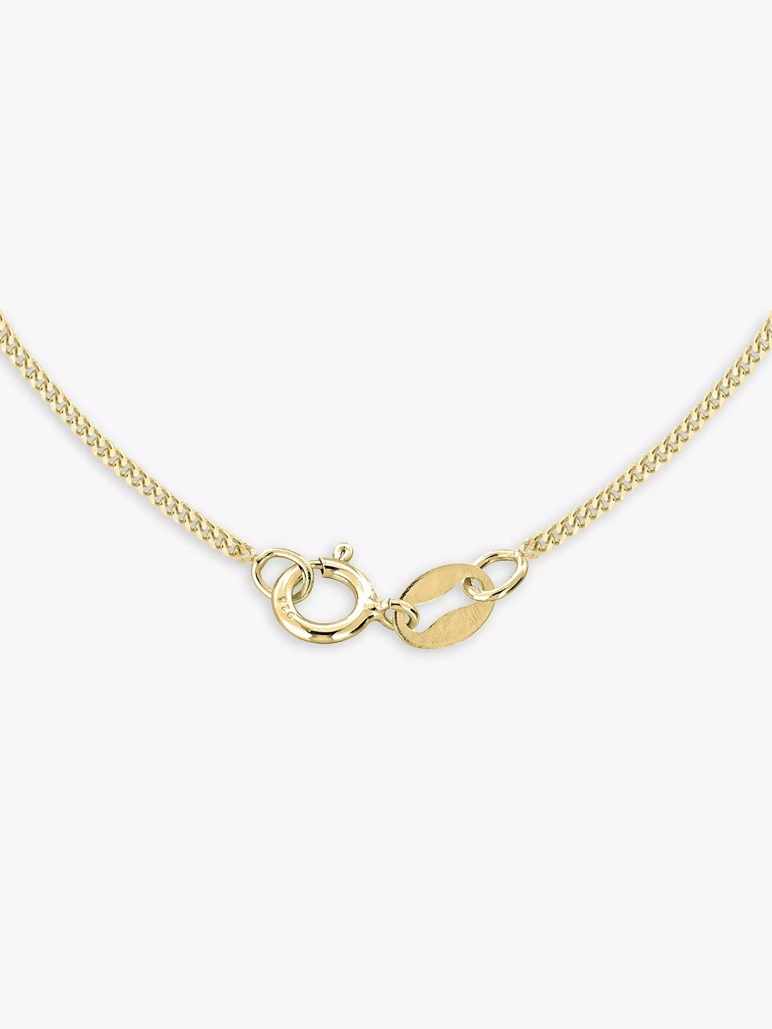 IBB 9ct gold St Christopher pendant necklace 51cm chain (British brand)