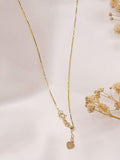 IBB 18ct gold heart slide necklace 56cm chain, imported from the UK