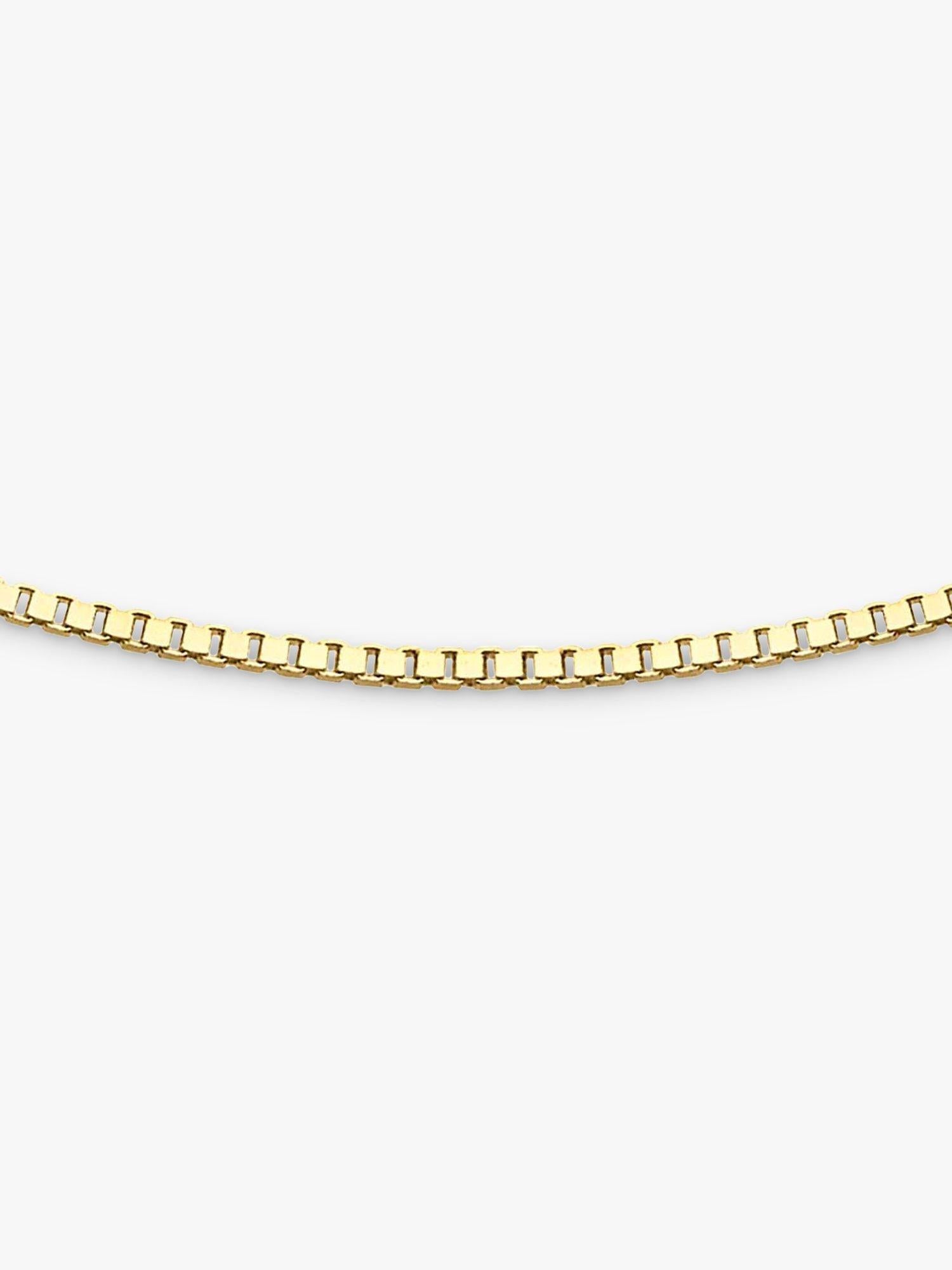 IBB 18ct gold heart slide necklace 56cm chain, imported from the UK