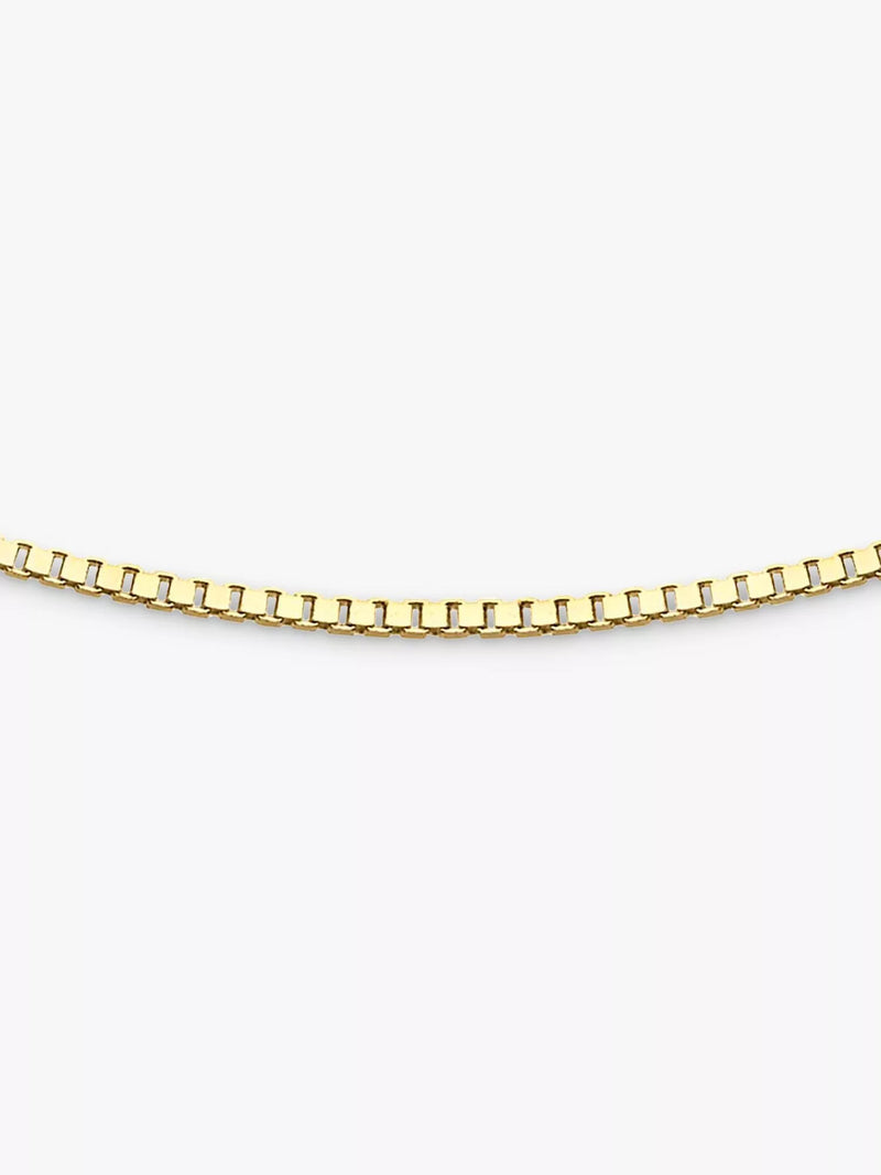 IBB 18ct gold heart slide necklace 56cm chain, imported from the UK