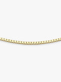 IBB 18ct gold heart slide necklace 56cm chain, imported from the UK