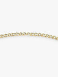 IBB 9ct gold hollow T-bar curb chain bracelet 19cm, UK version