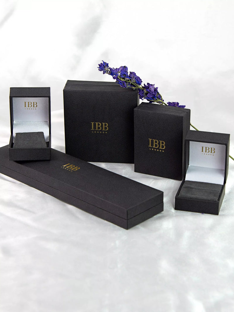 IBB 9ct gold diamond cut curb chain bracelet (British brand)