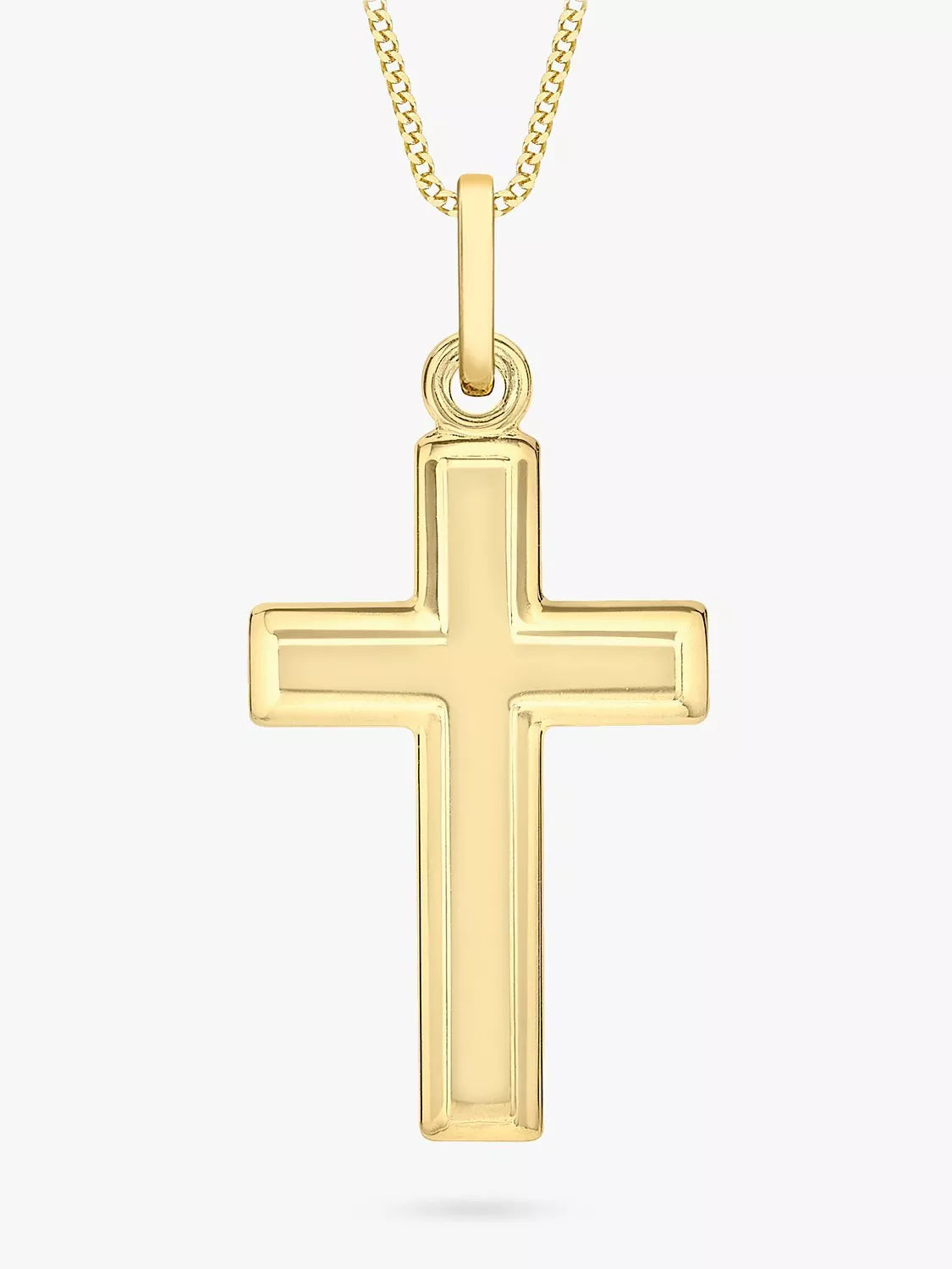 IBB gold cross pendant necklace 9ct, imported from the UK