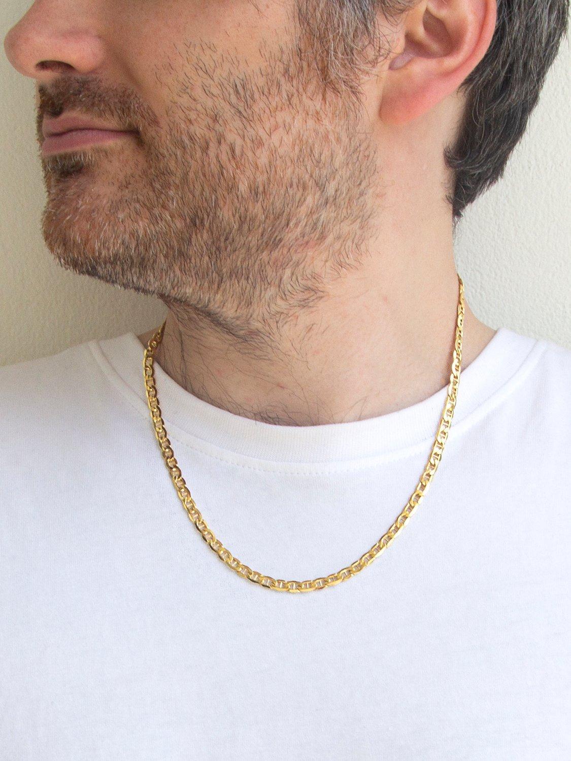 IBB 9ct gold Rambo chain necklace 51cm, imported from the UK