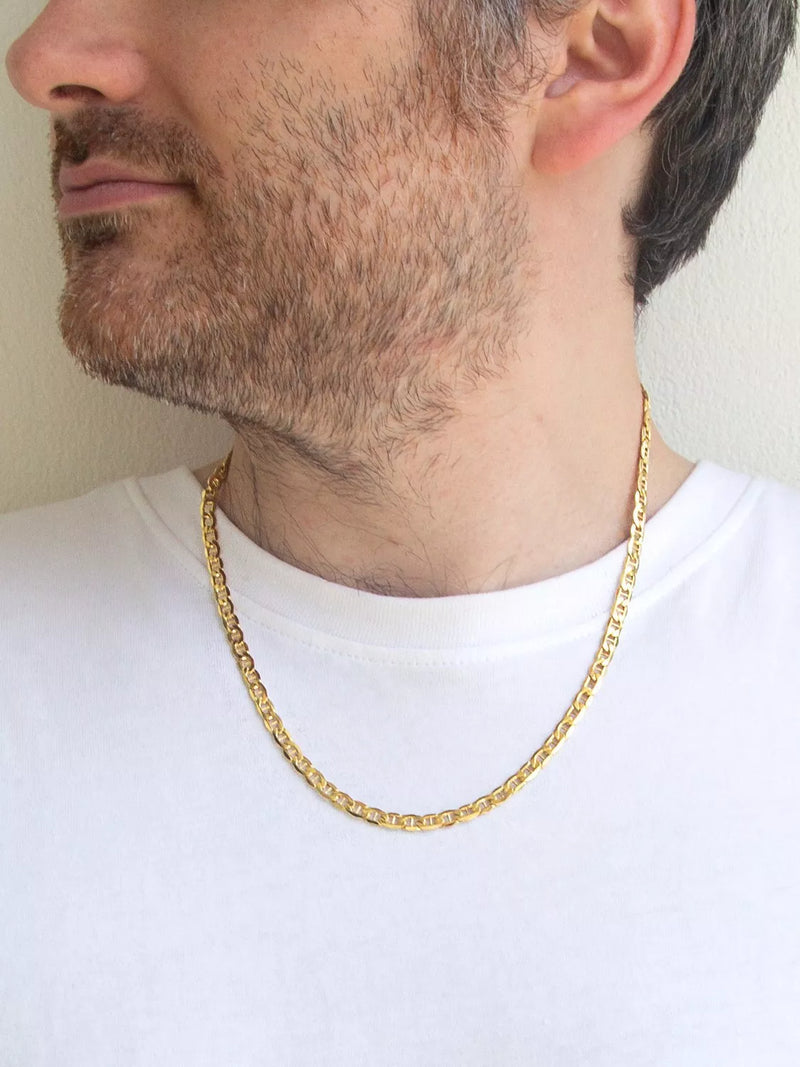 IBB 9ct gold Rambo chain necklace 51cm, imported from the UK