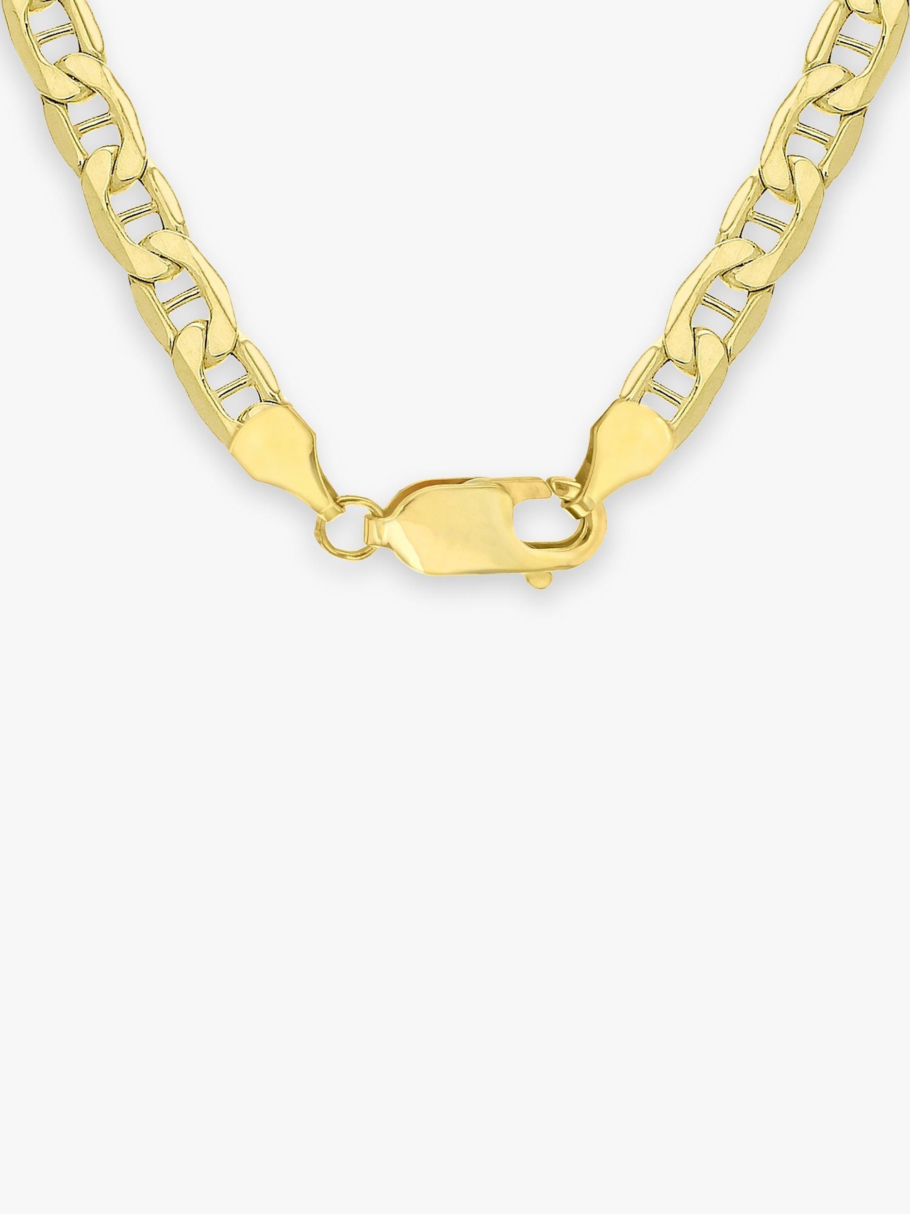 IBB 9ct gold Rambo chain necklace 51cm, imported from the UK