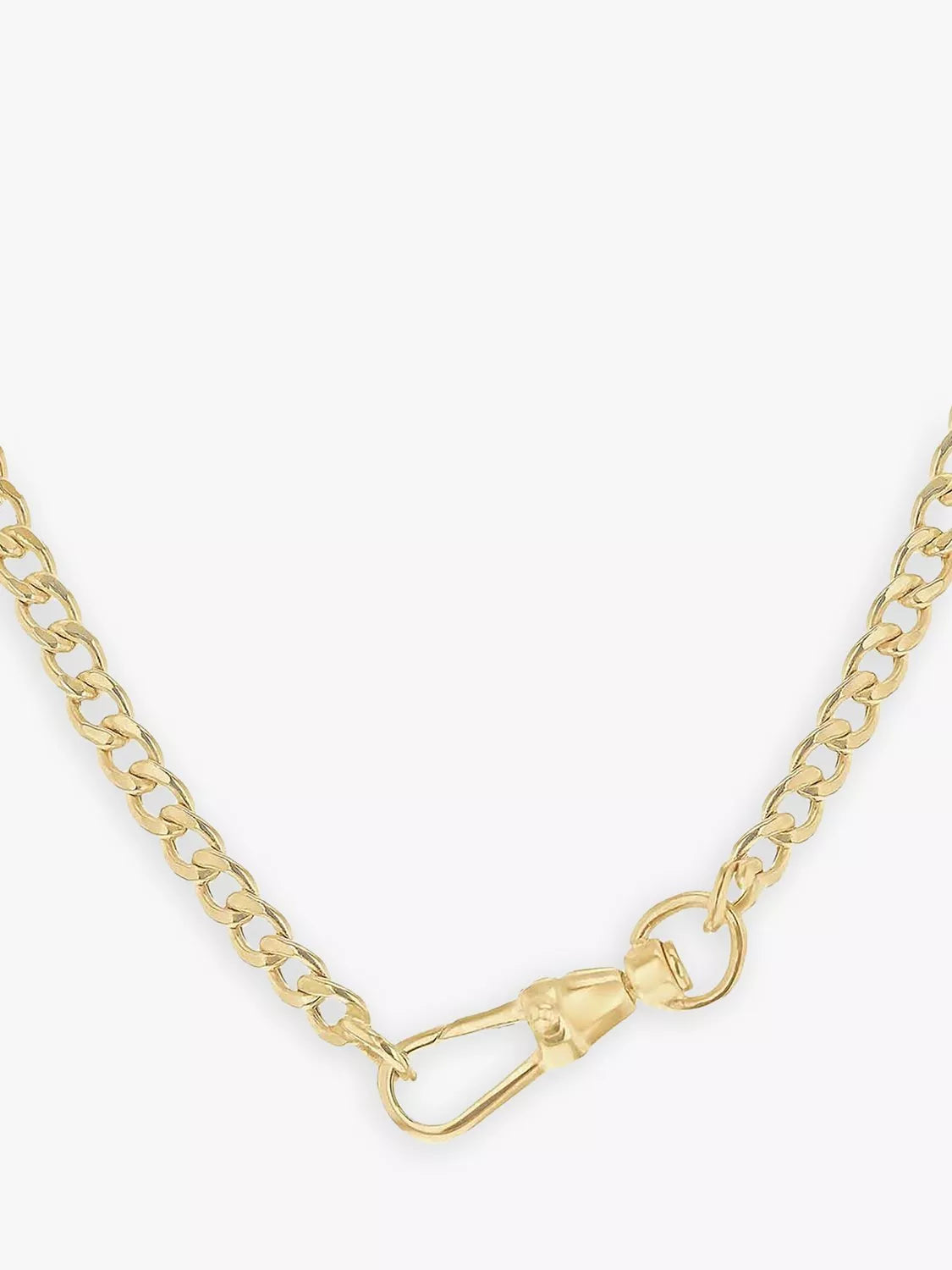 IBB gold chain necklace t-bar pendant 46cm, imported from the UK
