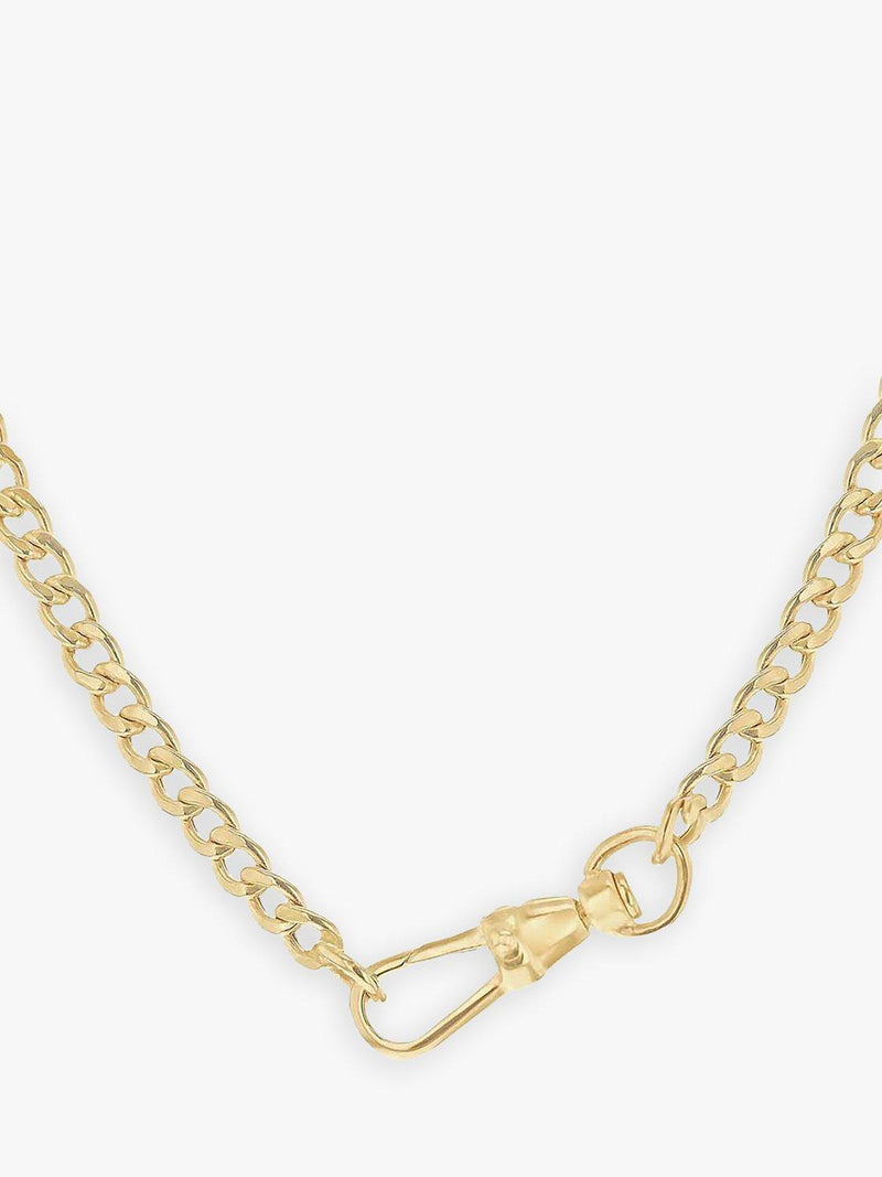 IBB gold chain necklace t-bar pendant 46cm, imported from the UK