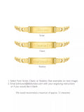 IBB 9ct gold ID tag curb chain bracelet (British brand)