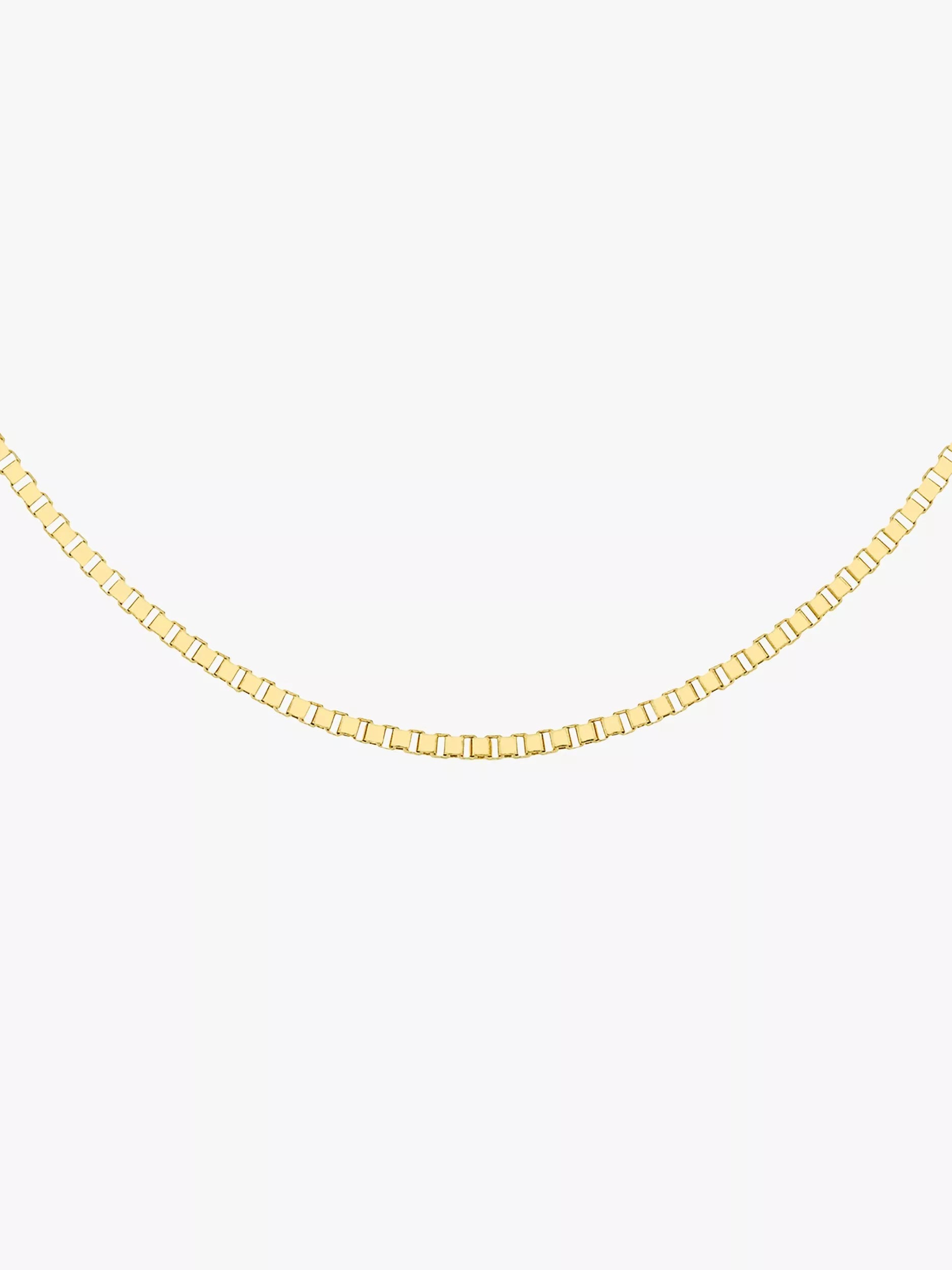 IBB 9ct gold Venetian box chain necklace - British product