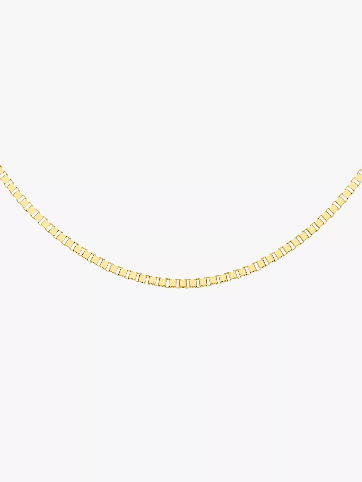 IBB 9ct gold Venetian box chain necklace - British product
