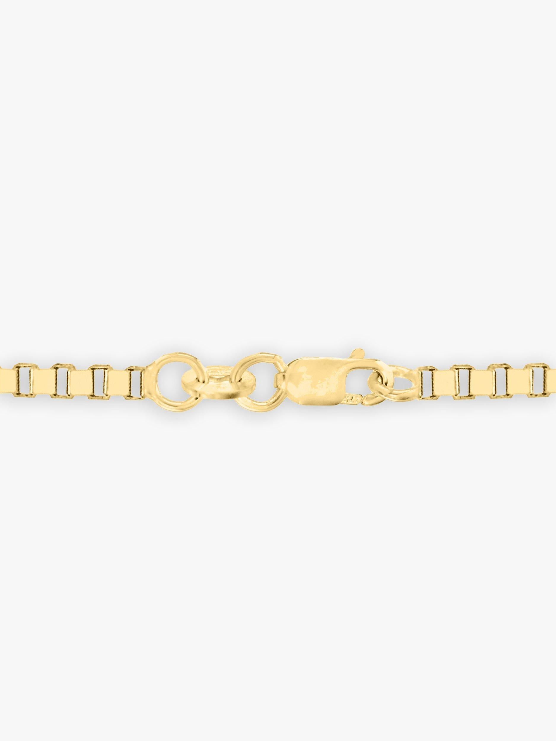 IBB 9ct gold Venetian box chain necklace - British product