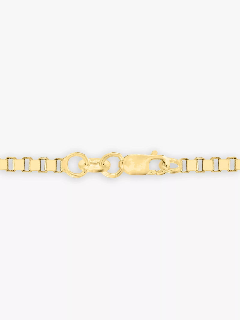 IBB 9ct gold Venetian box chain necklace - British product