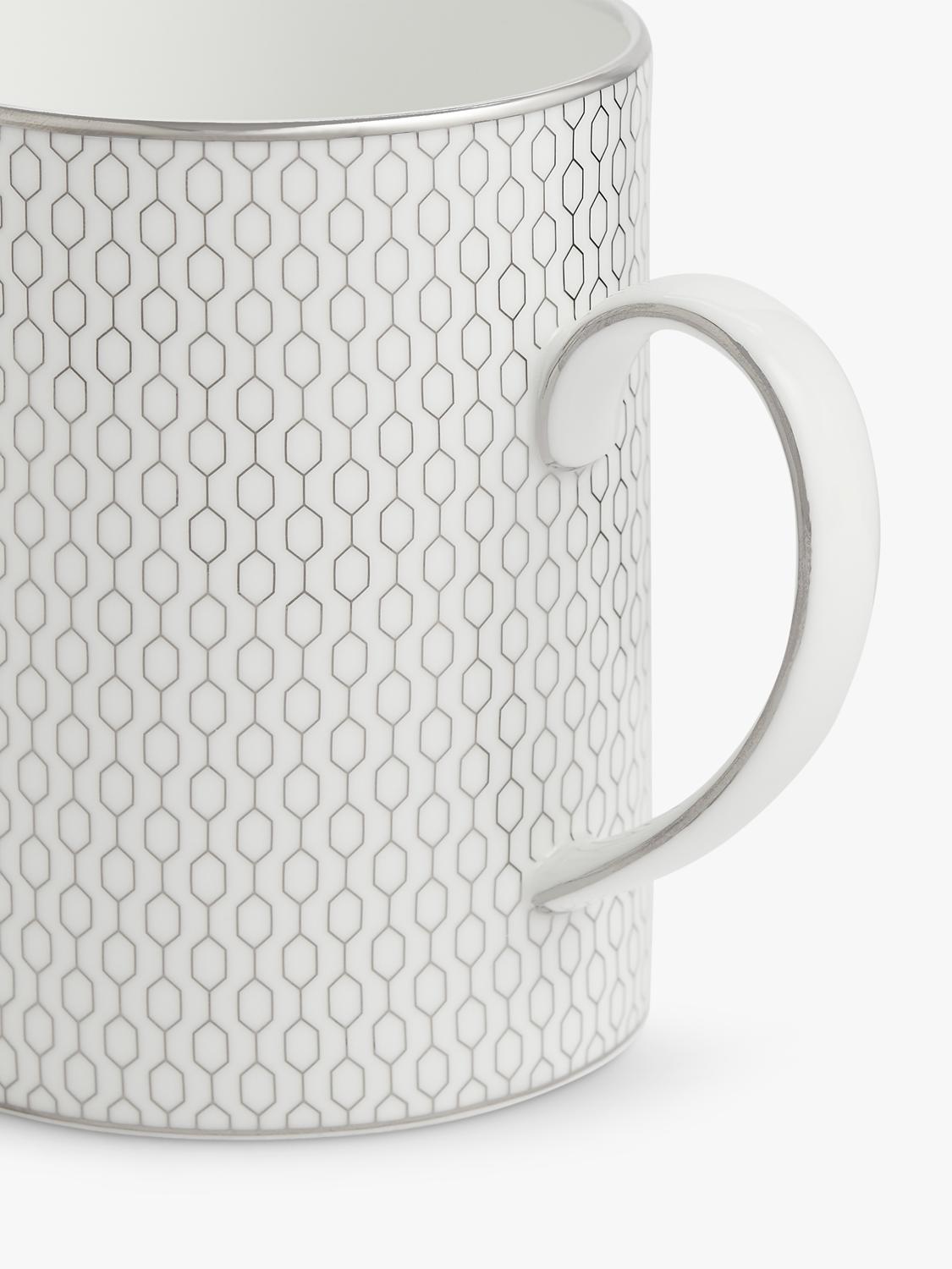 Wedgwood Gio Platinum fine bone china mug 380ml, UK version