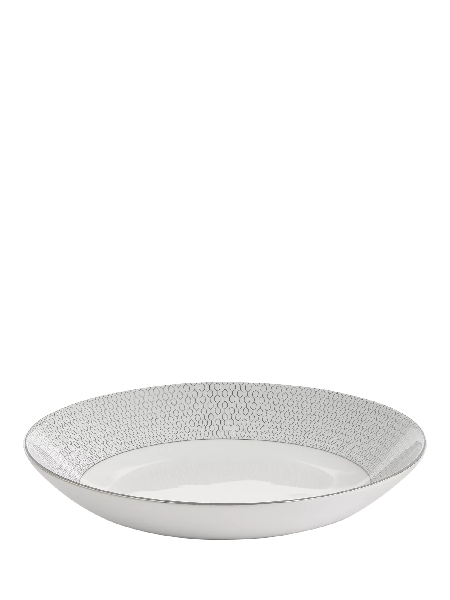 Wedgwood Gio Platinum pasta bowl 24.5cm - British product