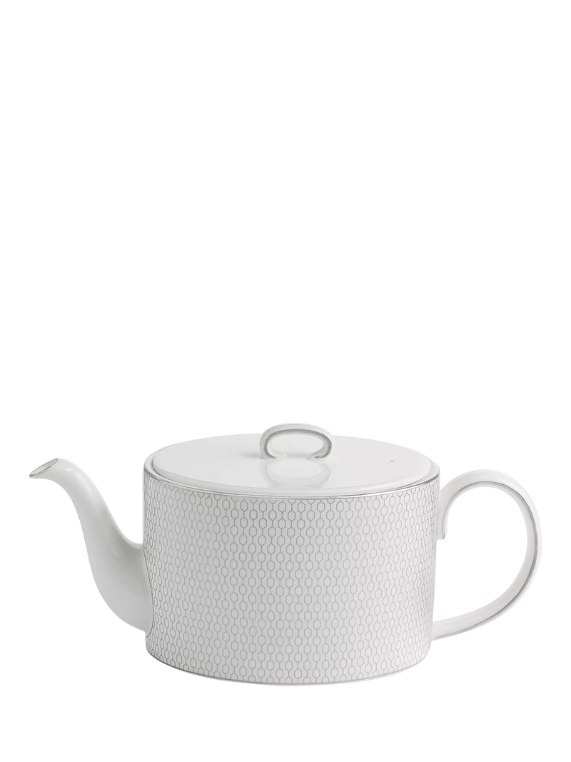 Wedgwood Gio Platinum fine bone china teapot 1L (British brand)