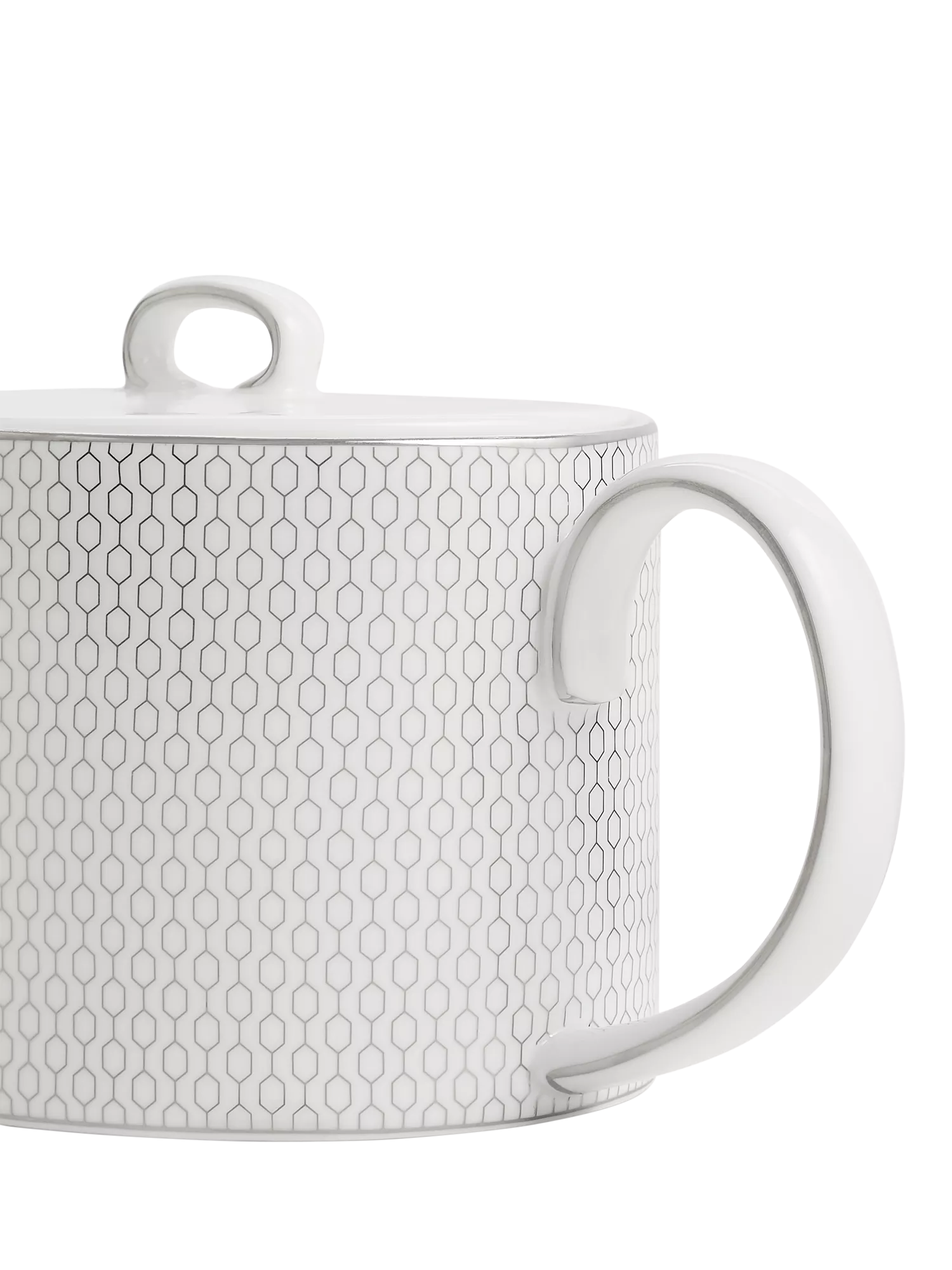 Wedgwood Gio Platinum fine bone china teapot 1L (British brand)