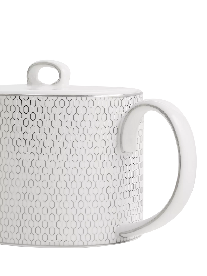 Wedgwood Gio Platinum fine bone china teapot 1L (British brand)