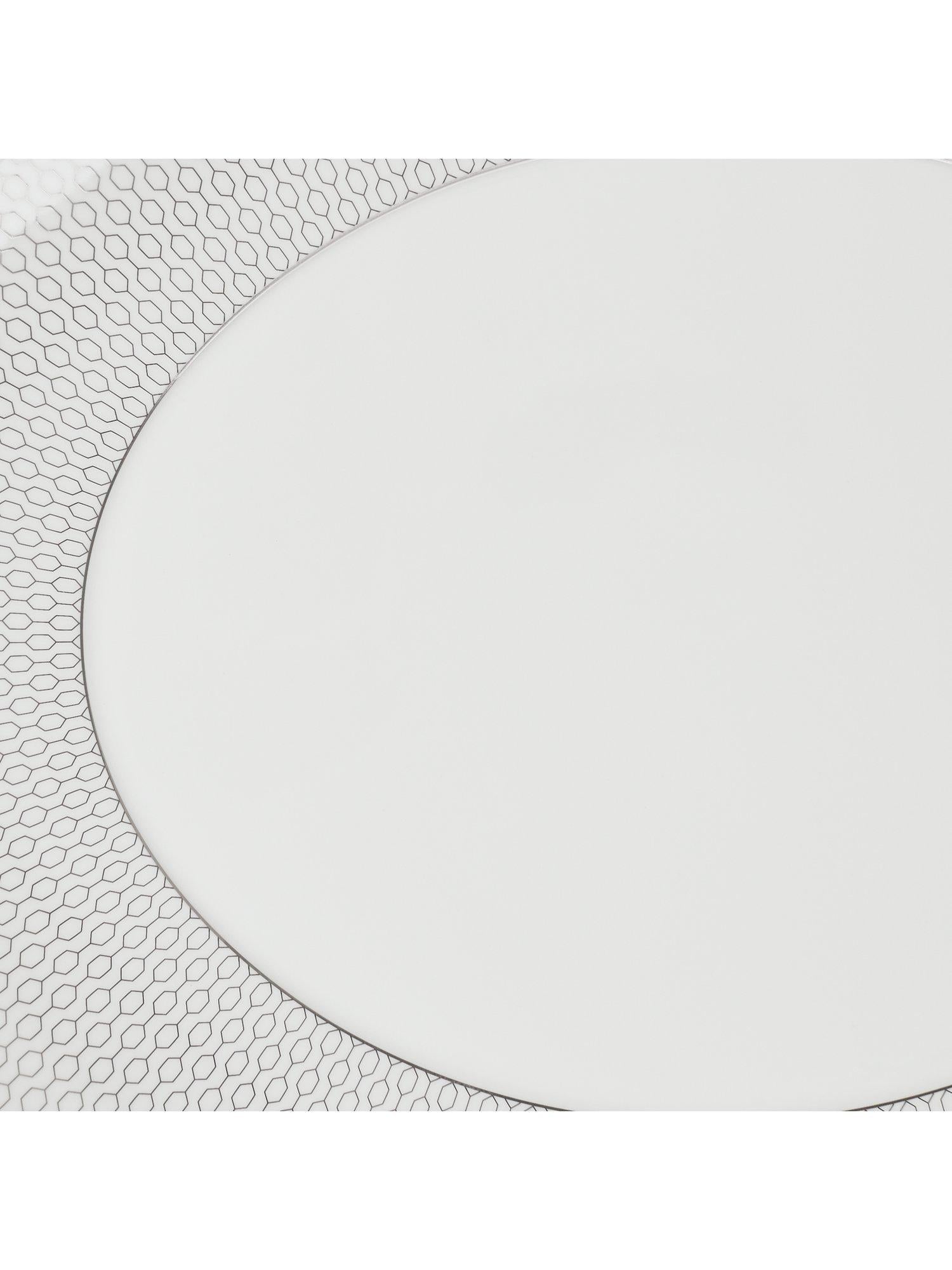 Wedgwood Gio Platinum fine bone china oval platter 33cm, UK version
