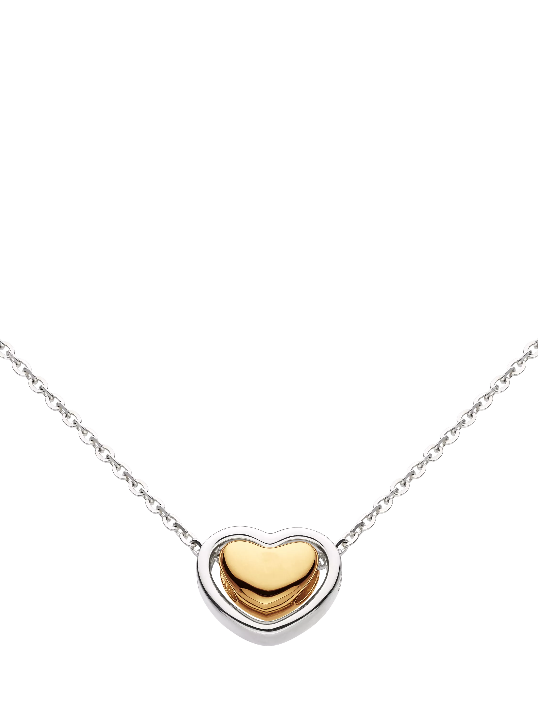 Kit Heath Heart of Gold pendant necklace silver gold, UK version