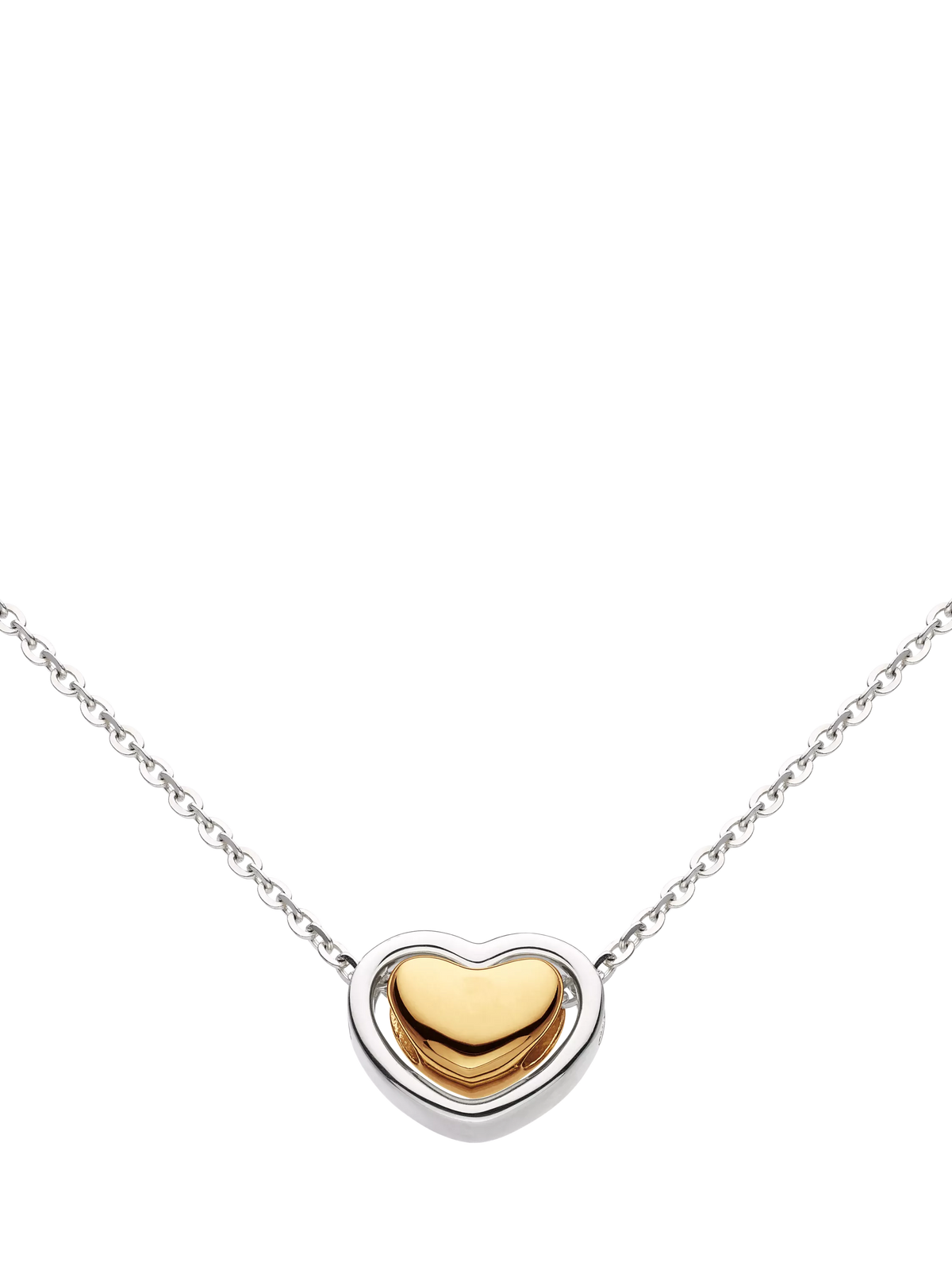 Kit Heath Heart of Gold pendant necklace silver gold, UK version