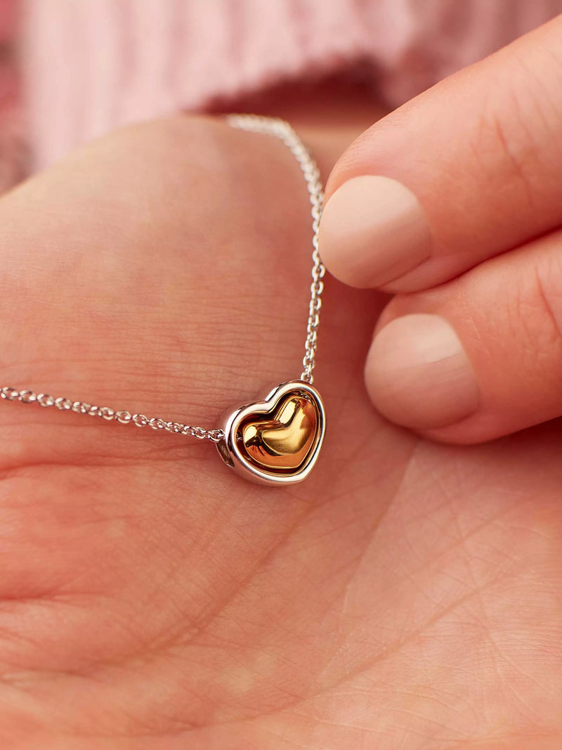 Kit Heath Heart of Gold pendant necklace silver gold, UK version