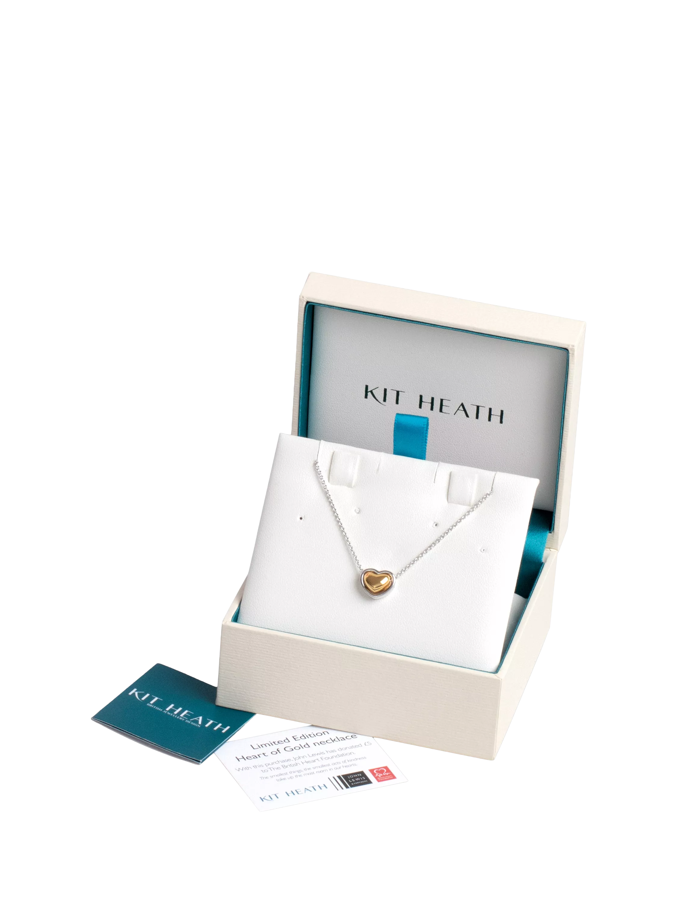 Kit Heath Heart of Gold pendant necklace silver gold, UK version