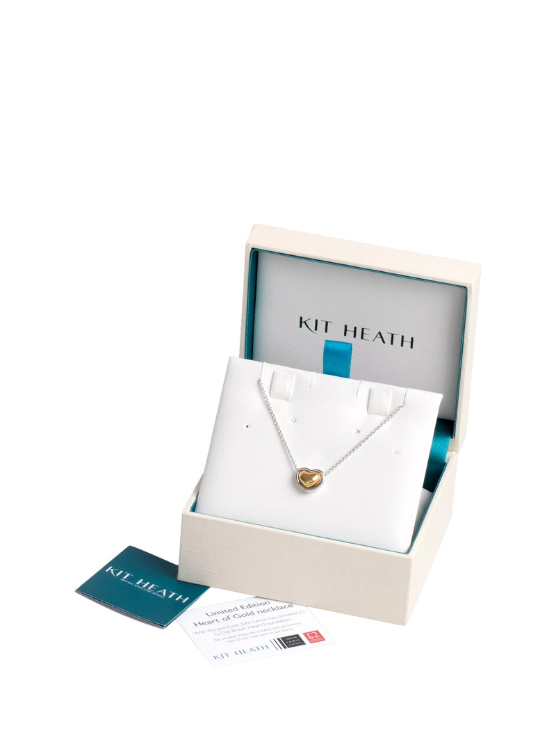 Kit Heath Heart of Gold pendant necklace silver gold, UK version