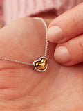 Kit Heath Heart of Gold pendant necklace silver gold, UK version
