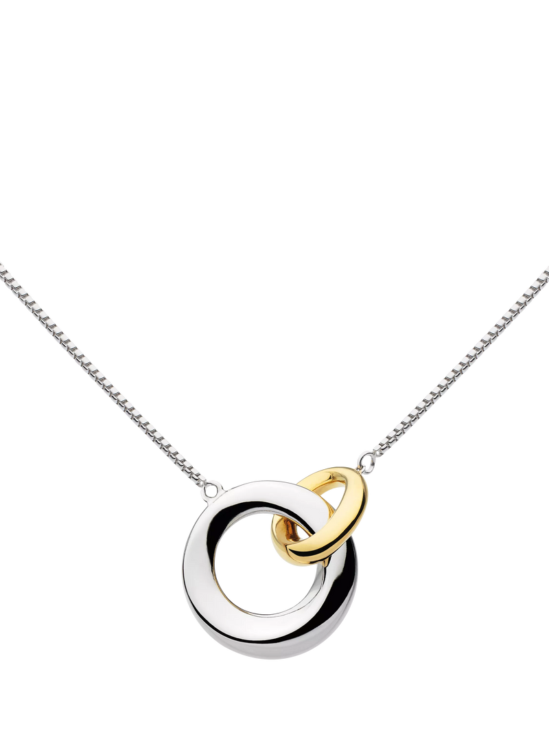 Kit Heath Bevel Cirque Link Necklace Silver Gold 45.7cm - British product